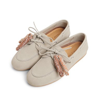 Slimboat atz_wm Cream Leather Nubuck Women's Women | Sperry US